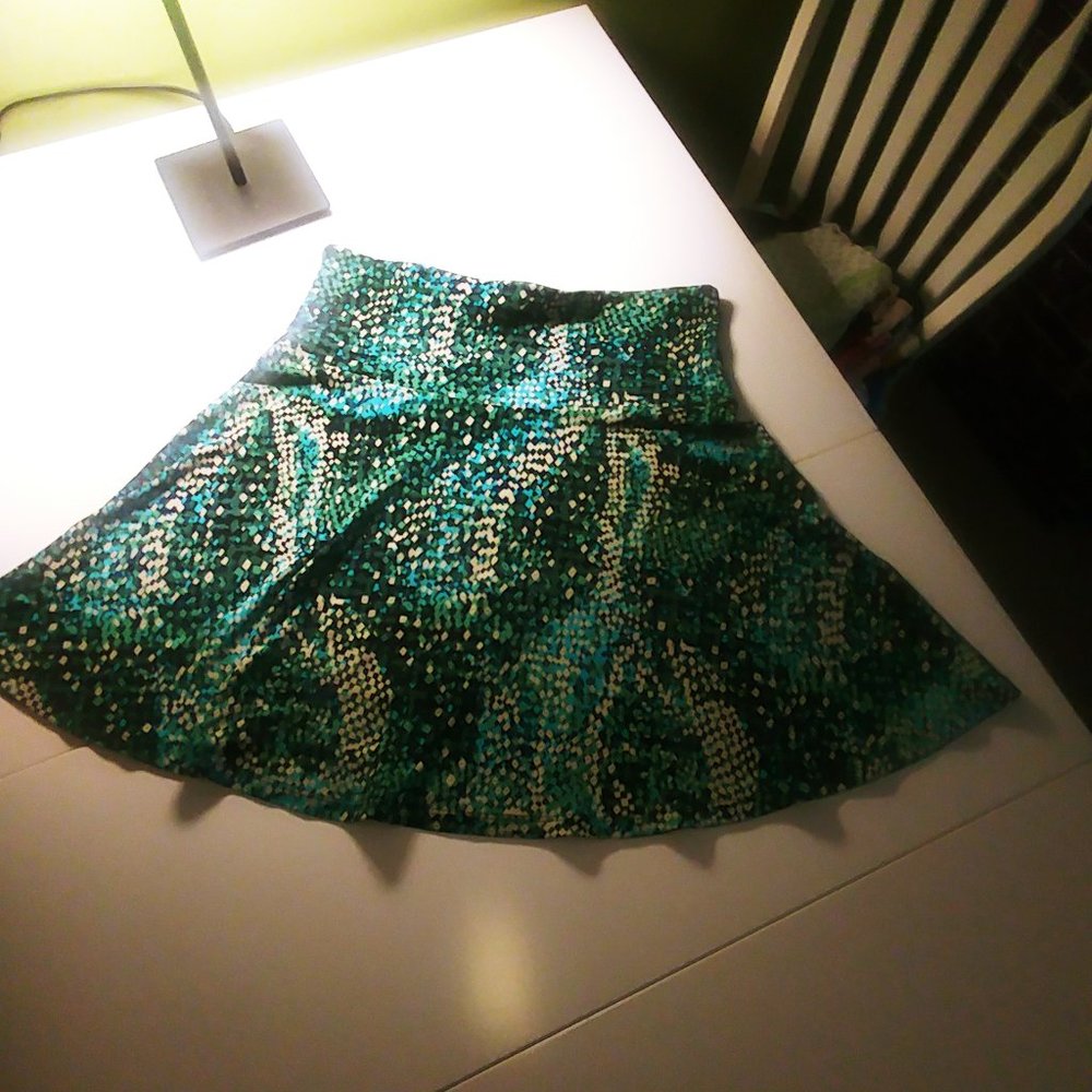 2FOR$15 -- Medium Teal Green mini skirt